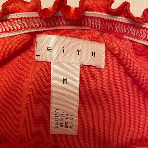 Leith Vibrant Red Ruffled Top - Picture 2 of 4